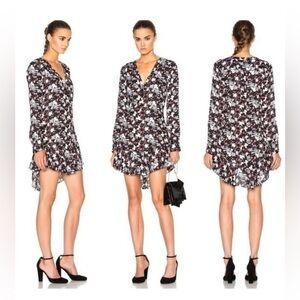 Veronica Beard Franklin Long Sleeve Floral Dress